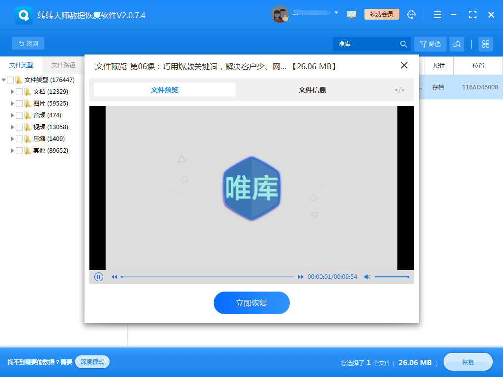 使用專業(yè)的數(shù)據(jù)恢復軟件步驟五