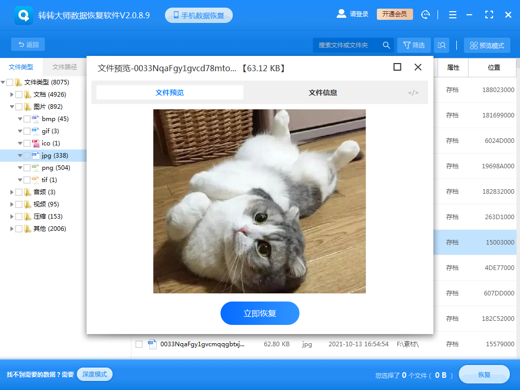 數(shù)據(jù)恢復(fù)軟件步驟五