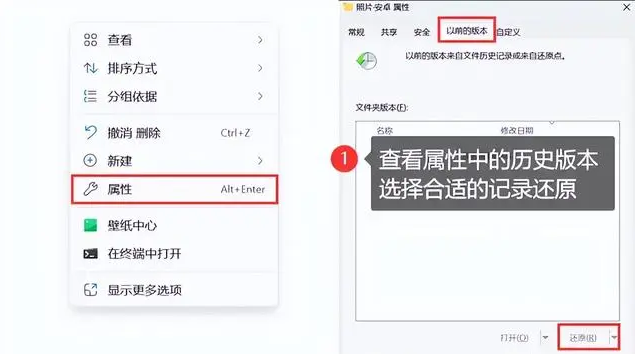 利用以前版本功能
