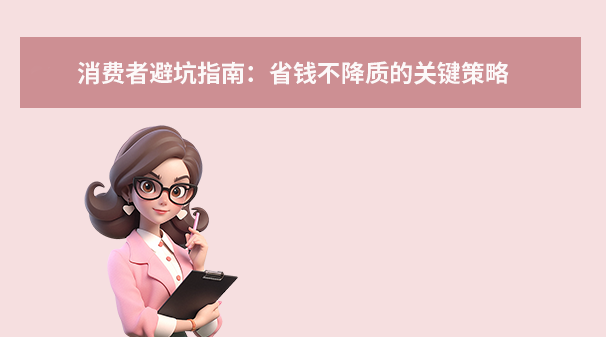 消費(fèi)者避坑指南：省錢不降質(zhì)的關(guān)鍵策略